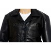 SALE - HITMAN 47 Style Black Soft Casual Leather Jacket - Size L